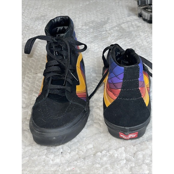 Vans Sk8-Hi Reissue Refract Black And Multi Skate Shoes Men's Sz 7 Multicolor - Picture 6 of 12